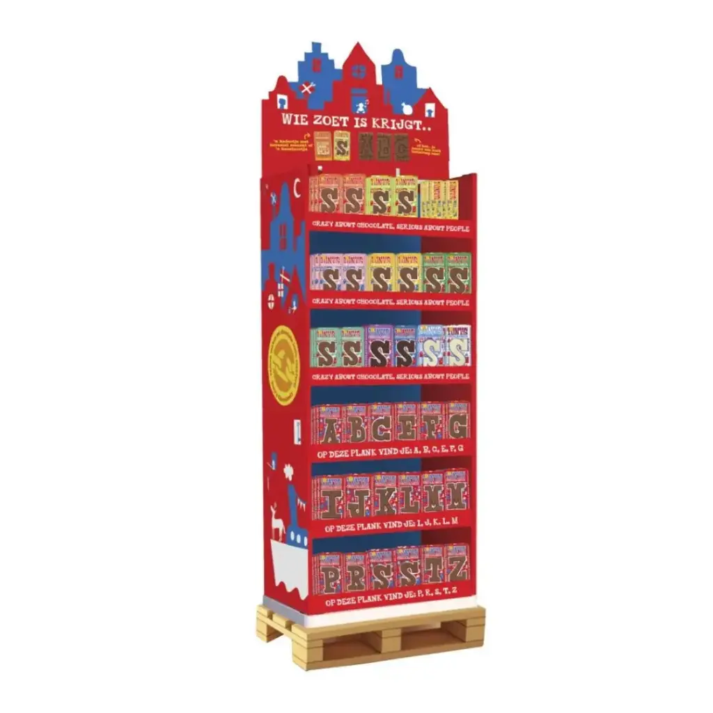 Tony's Chocolonely - Sinterklaas Combi Display 296stuks  