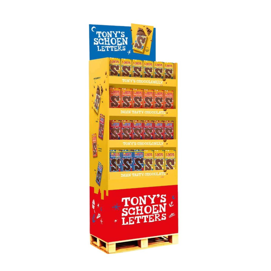 Tony's Chocolonely - Sinterklaas Display 270stuks x 180g   