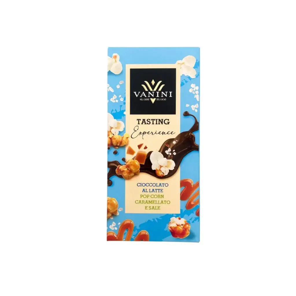 Vanini - Melk chocolade gekarameliseerde en gezouten popcorn 75 g 