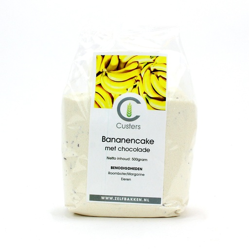 [12083] Custers - Bananencake met chocolade 500 g    