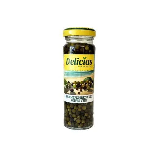 [8201] Delicias - Peperkorrels Groen 100 g     