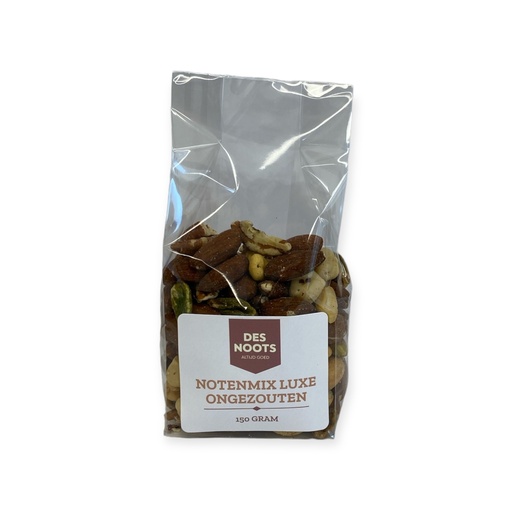 [3027] Des Noots - Notenmix Luxe gebrand - ongezouten zak 150g   