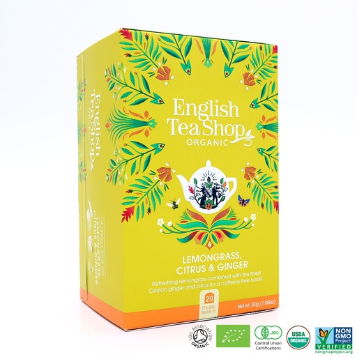[9974] English Tea Shop - Lemongrass Citrus & Ginger20tb BIO    