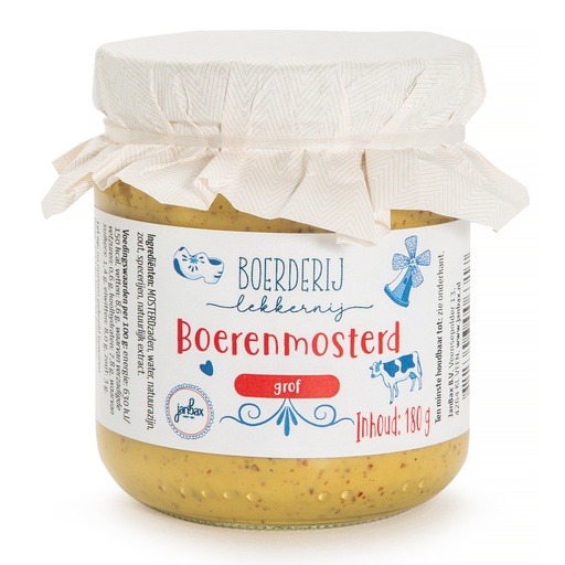 [4372] JanBax - grove naturelmosterd 180 gr     