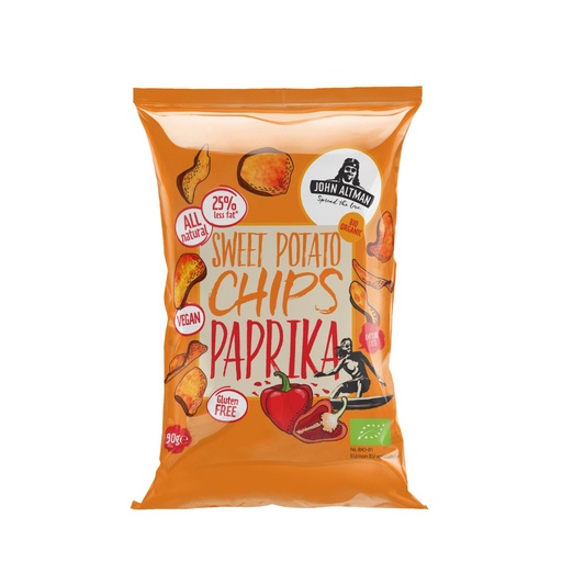 [42603] John Altman - Sweet Potato Chips Paprika 90 g BIO