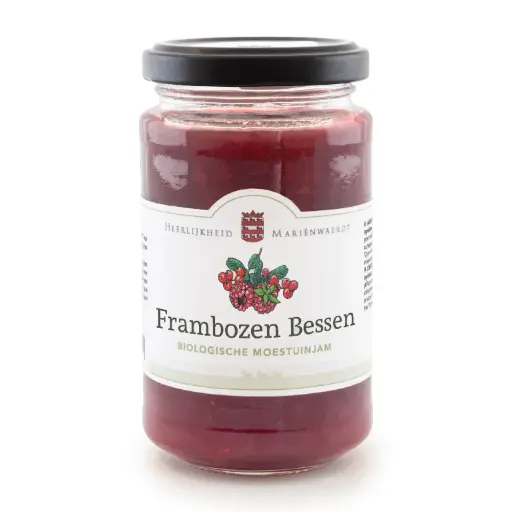 [14425] Mariënwaerdt - Bessen Frambozen Moestuinjam 250 g BIO