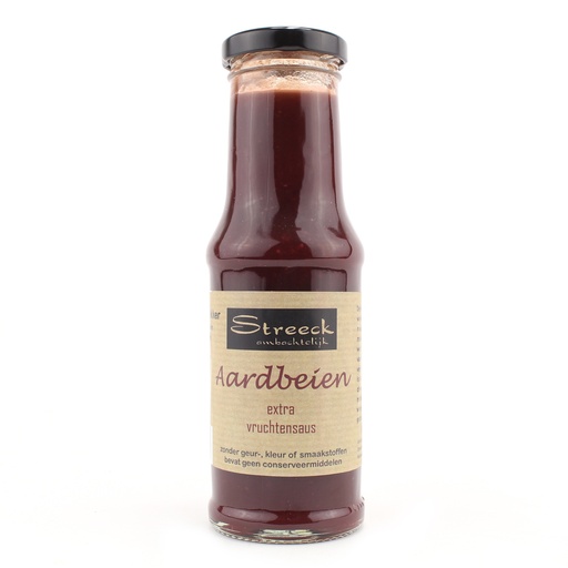 [22121] Streeck - Aardbeien extra vruchtensaus fles 200 ml
