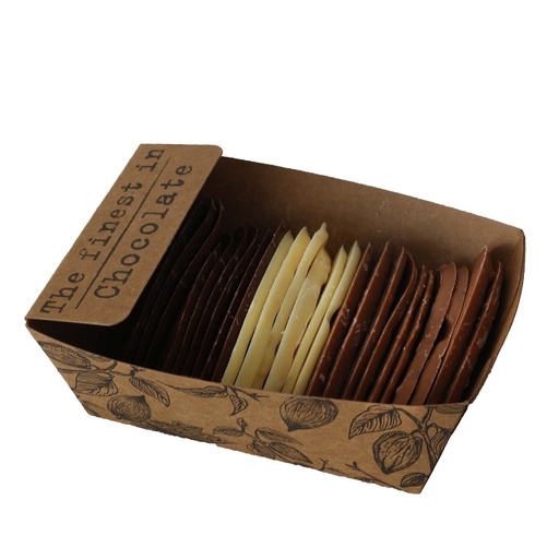 [11931] The Finest in Chocolate - Bakje Krokant Blaadje 175g     