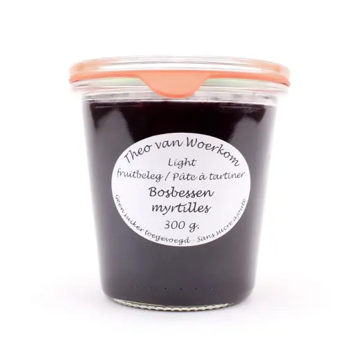 [5032] Theo van Woerkom - bosbessen light 300 gr     