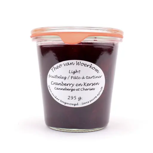 [5029] Theo van Woerkom - cranberries&kersen light 295 gr     