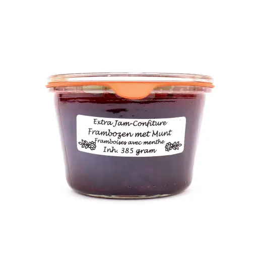 [5111] Theo van Woerkom - Frambozen met Munt 385 g