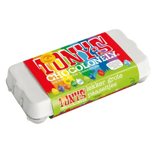 [90098] Tony's Chocolonely - Paaseitjes Doosje Mix 225 g