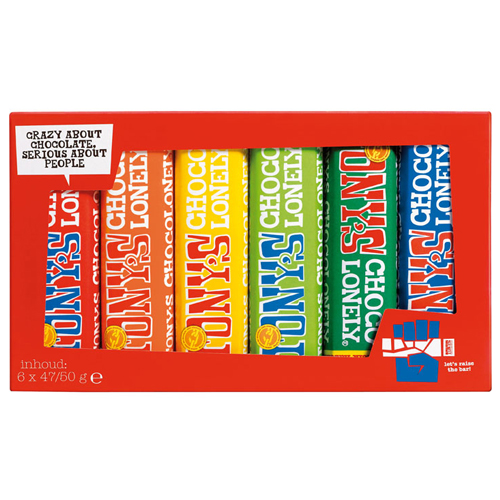 [90061] Tony's Chocolonely - Proeverijtje Kleintjes 6 reepjes