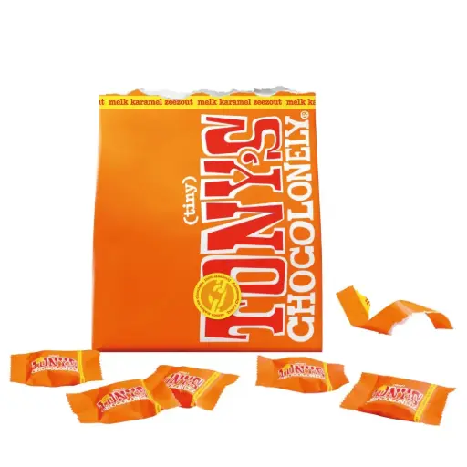 [90090] Tony's Chocolonely - Tiny Pouch Melk Kar 135 g    