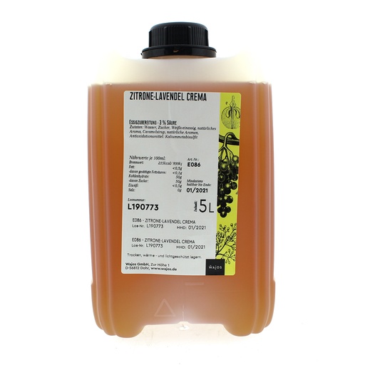 [5358] Wajos - Crema Lavendel Citroen 5 L