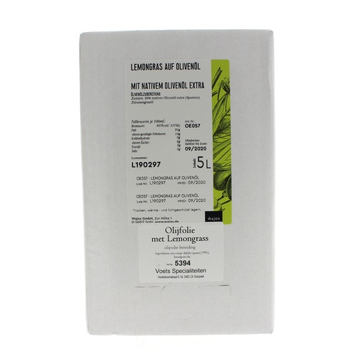 [5394] Wajos - Olijfolie met Citroengras 5 L    