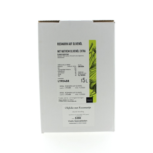 [5390] Wajos - Olijfolie met Rozemarijn 5 L   