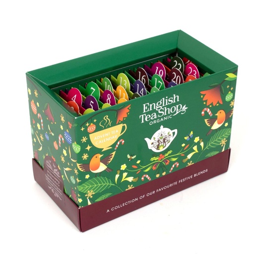 [99626] English Tea Shop - Green Mini Advent Calendar 25tb BIO