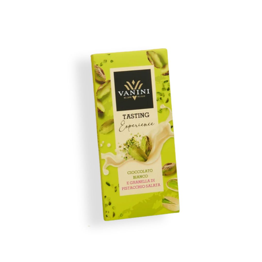[17080] Vanini White Chocolate with salted pistachio 75 g