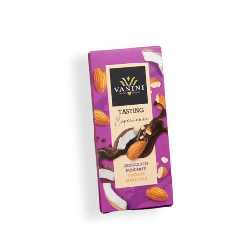 [17082] Vanini Dark Chocolate with almonds & coconut 75 g
