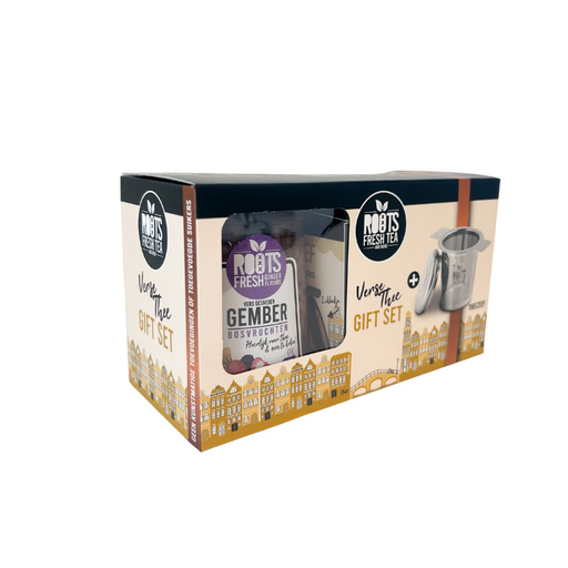 [46040] Kesbeke - Roots - Giftset Theezeef & Gemberthee 235 g (kopie)