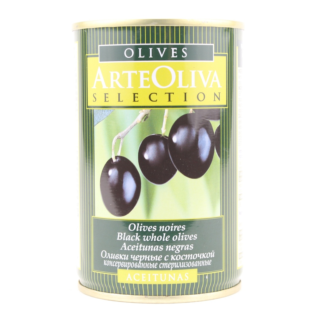 Arte Oliva - Oliva olijven zwart met pit 300 g  