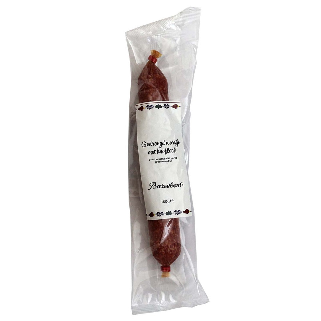 Boerenbont - Gedroogd worstje met knoflook 150 g    