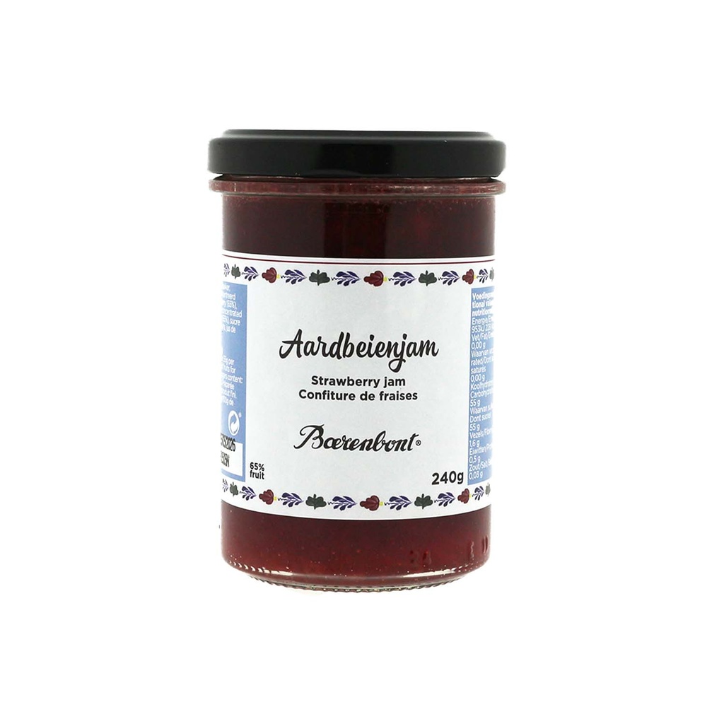 Boerenbont - Jam Aardbei 240 g    