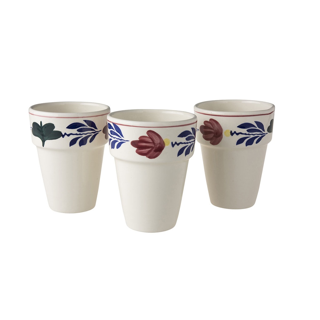Boerenbont - Set van 3 melkbekers 250 ml    
