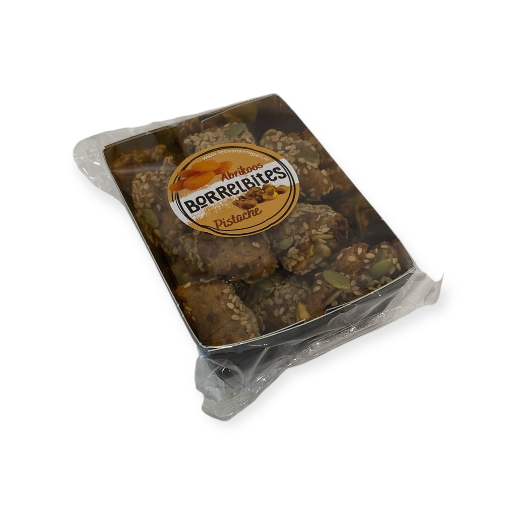 Borrelbites - Abrikoos-pistache 150 g       