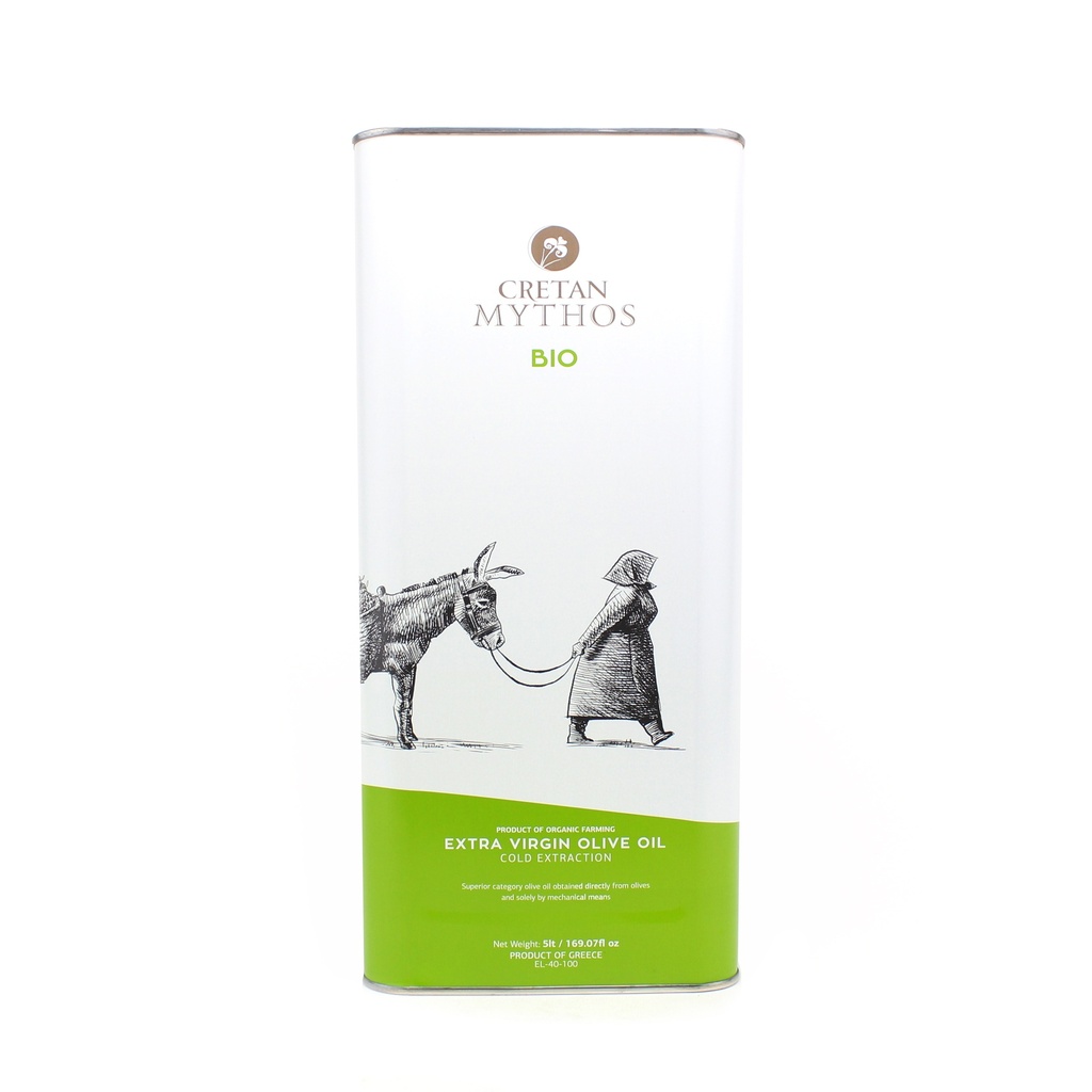 Cretan Mythos - EV olijfolie Blik BIO 5 L  