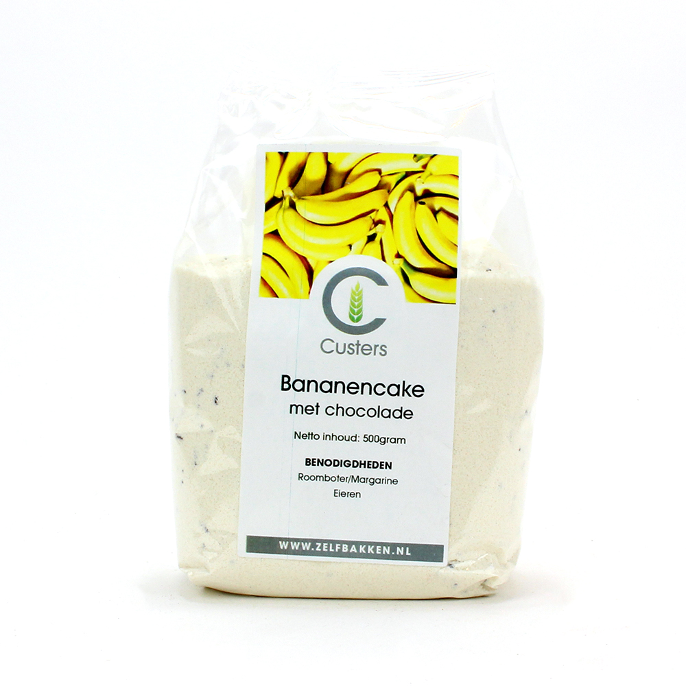 Custers - Bananencake met chocolade 500 g    