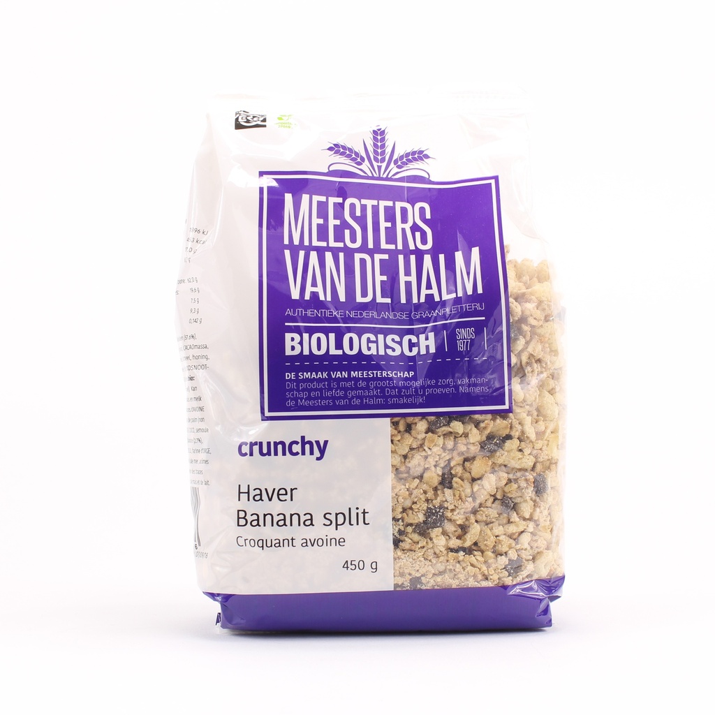 De Halm - Havercrunchy Bananasplit BIO 450 g 