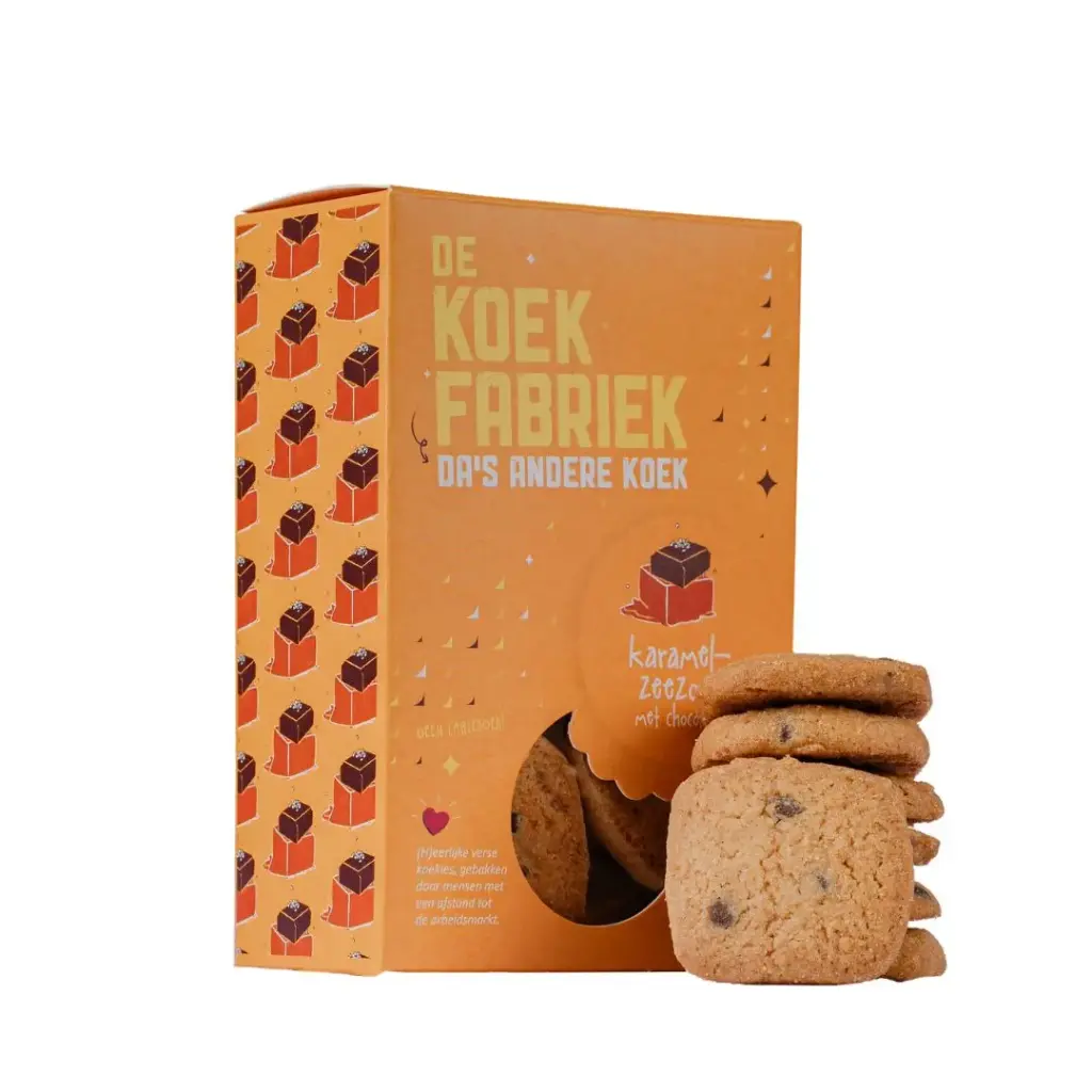De Koekfabriek - Karamel-Zeezout Chocolade 80 g      