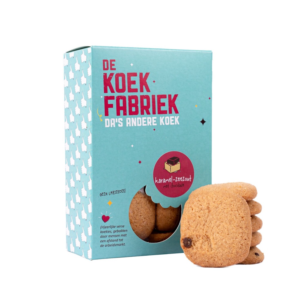 De Koekfabriek - Karamel-Zeezout Chocolade 80 g      