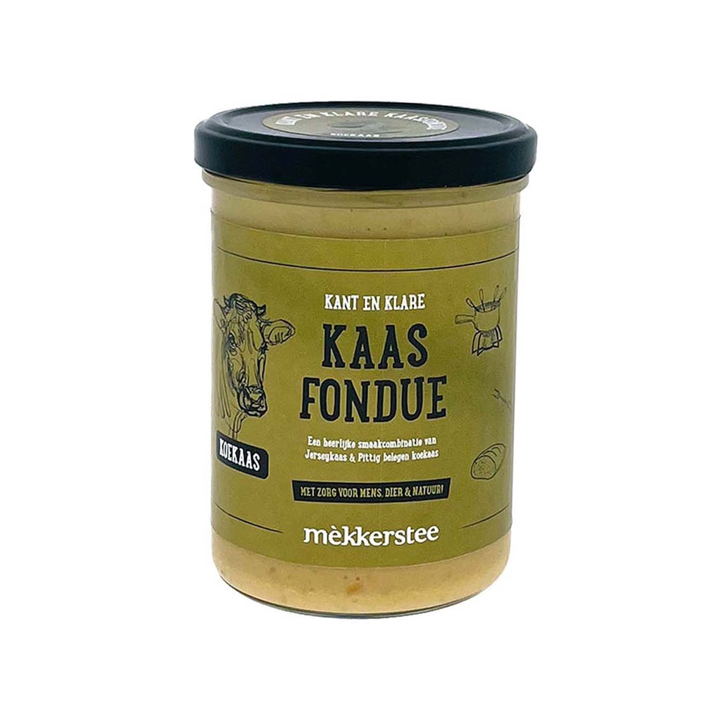 De Mekkerstee - Koekaasfondue BIO 380 ml     
