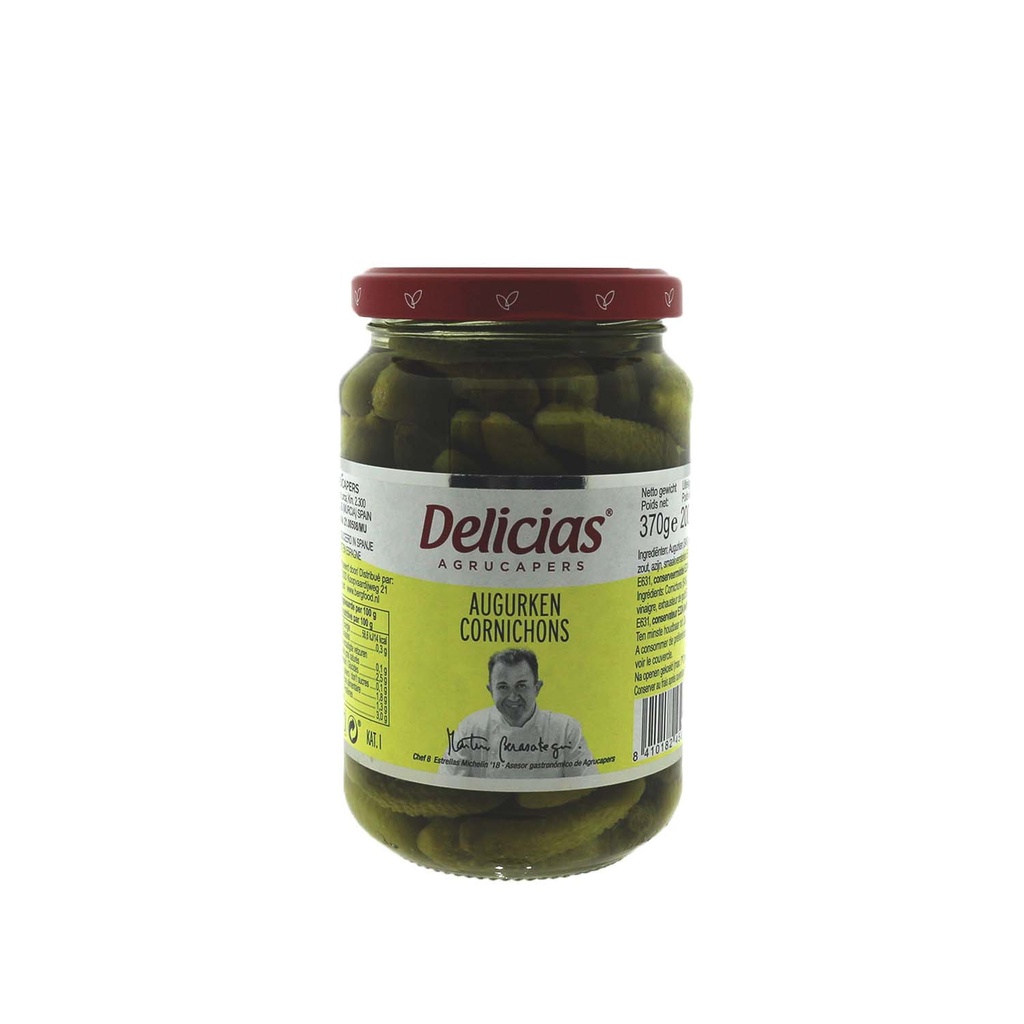 Delicias - cornichons 370 g      
