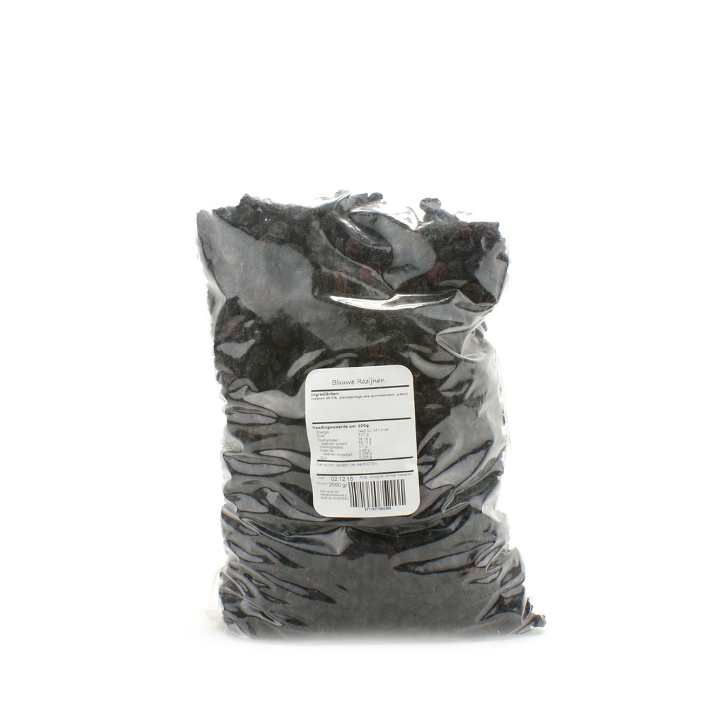 Des Noots - blauwe rozijnen groot 2,5 kg   