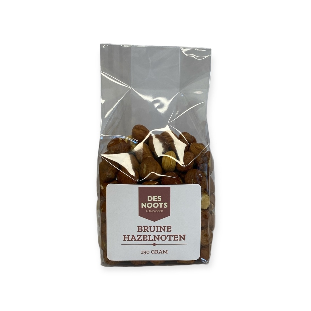 Des Noots - bruine hazelnoten 150 gr    