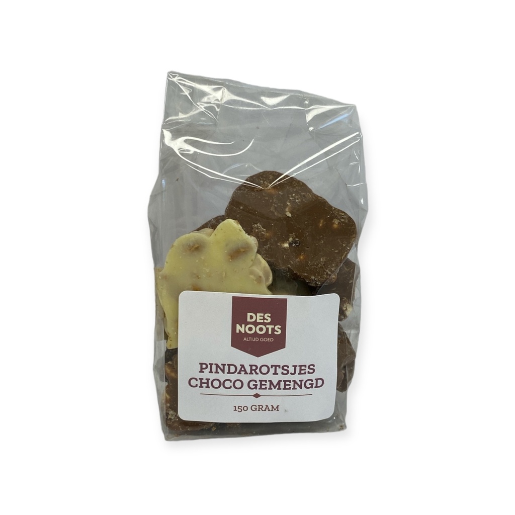 Des Noots - choco pindarotsjes gem. 150 gr   