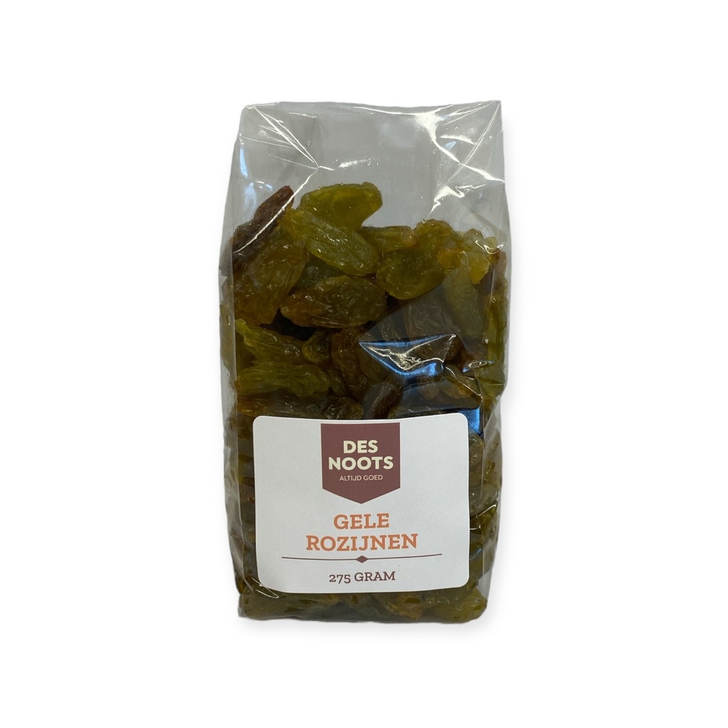 Des Noots - gele rozijnen 275 gr    