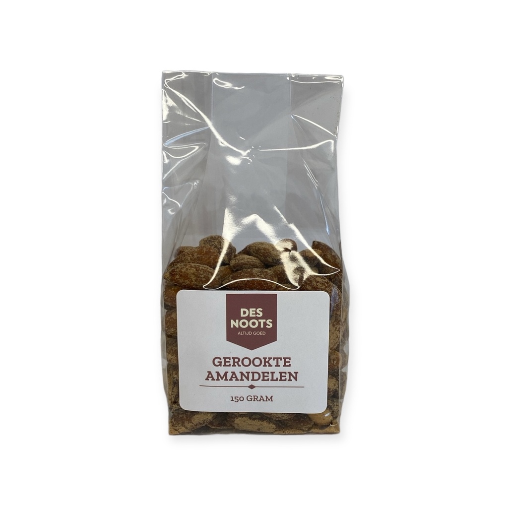 Des Noots - gerookte amandelen 150 gr    