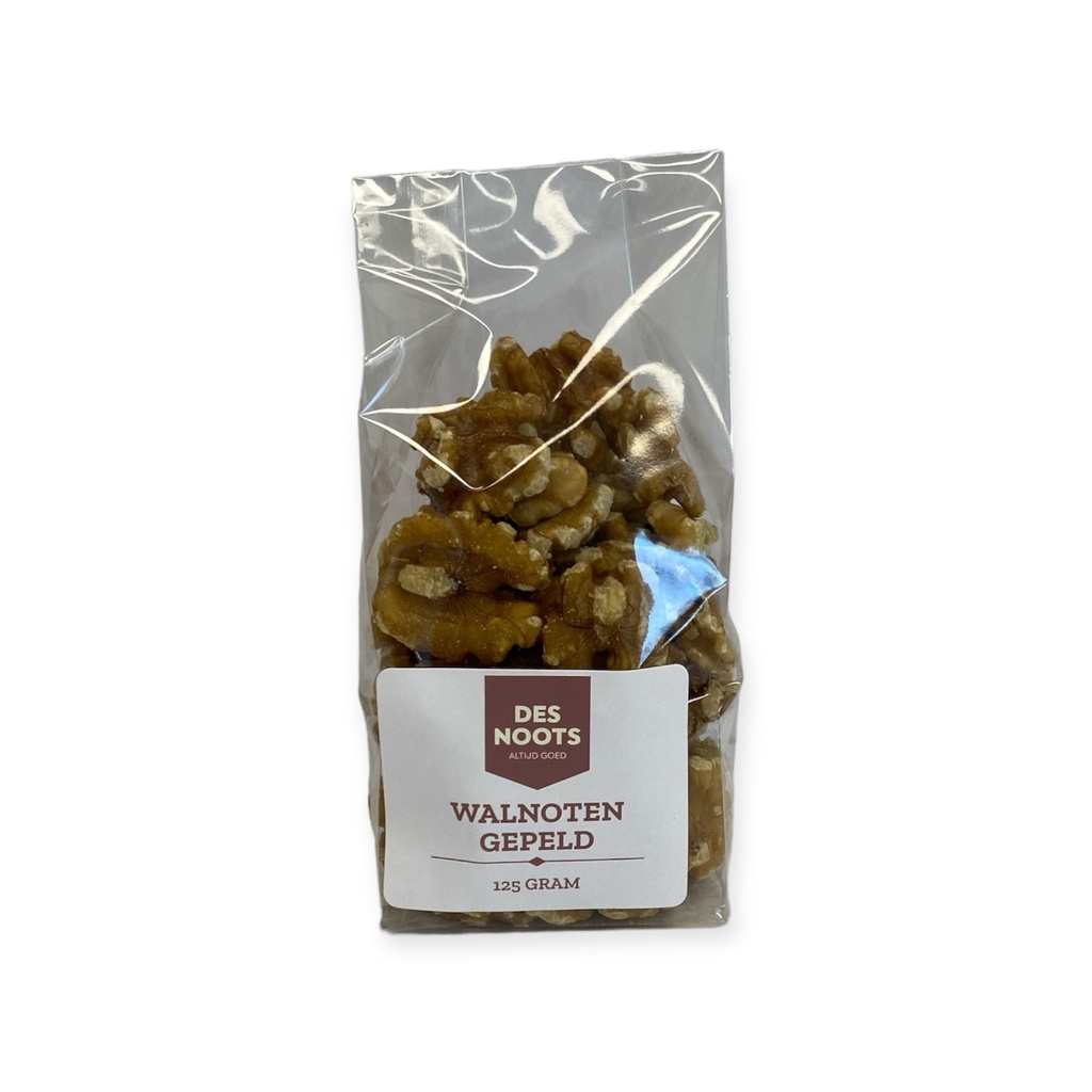 Des Noots - walnoten gepeld 125 gr    