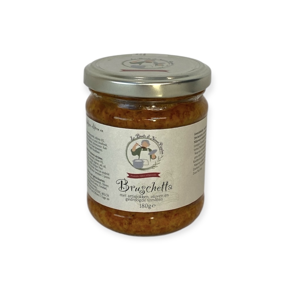 Di Nonna Pippina - Bruschetta Artisjok, Olijf, Tomaat18     