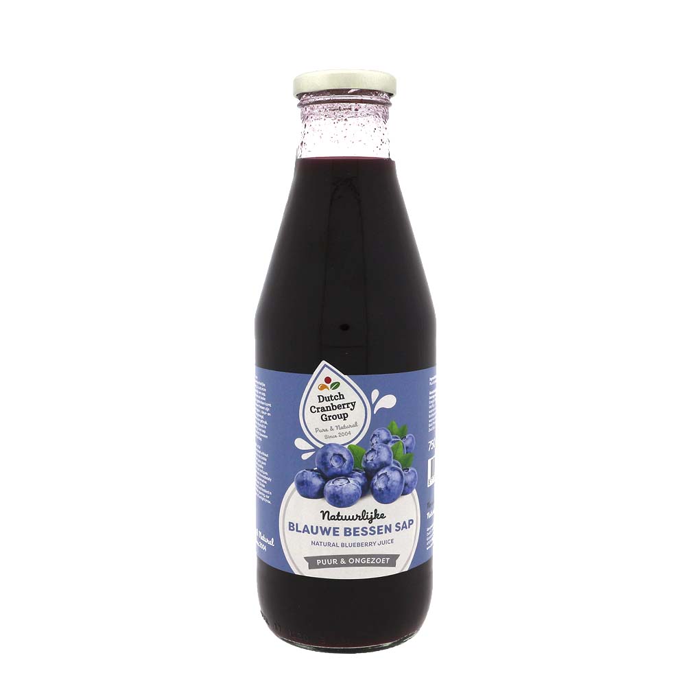 Dutch Cranberry Group - blauwe bessensap 750 ml     