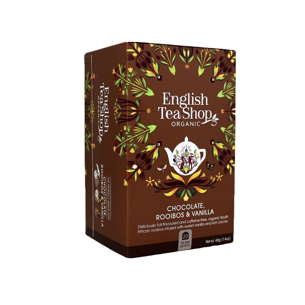 English Tea Shop - Chocolate, Rooibos&Vanilla 20tb BIO     