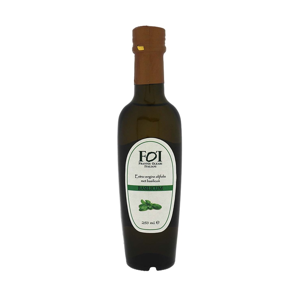 FOI - Olijfolie met basilicum 250 ml     