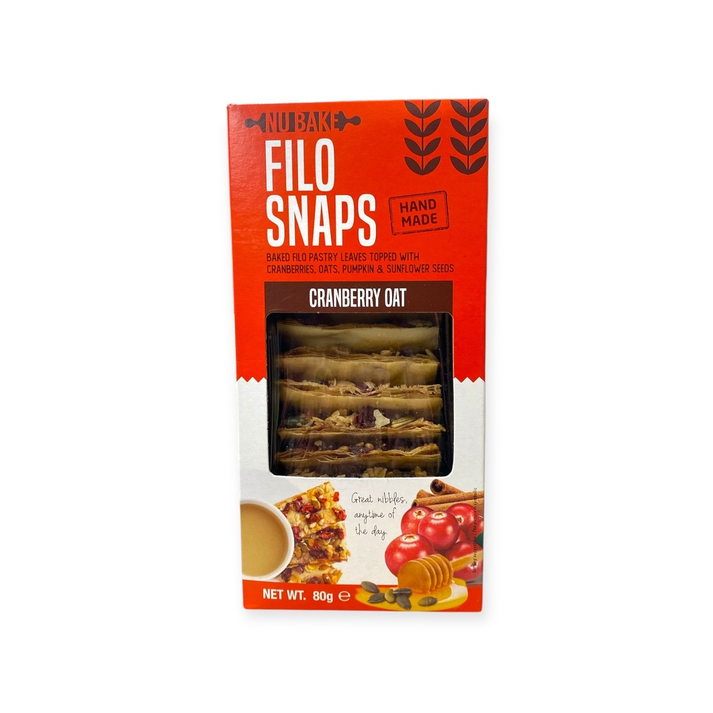 Filo Snaps - Snaps Cranberry haver 80 g     