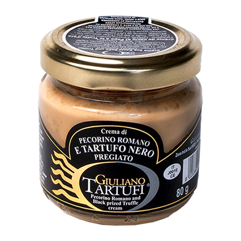 Giuliano Tartufi - Pecorino Crème Zw. Truffel 80g   