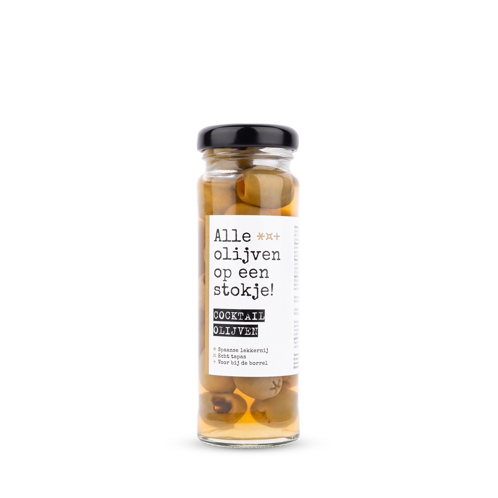 Giving Delicious - Op een stokje piment olijven 105 g  